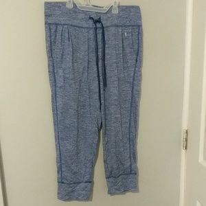 S blue capri joggers